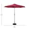 Flash Furniture Montego 9 FT Round Umbrella with 32 Solar LED Lights and Crank and Tilt Functionality in Red GM-WL-U22002B-RED-GG - alternate 3
